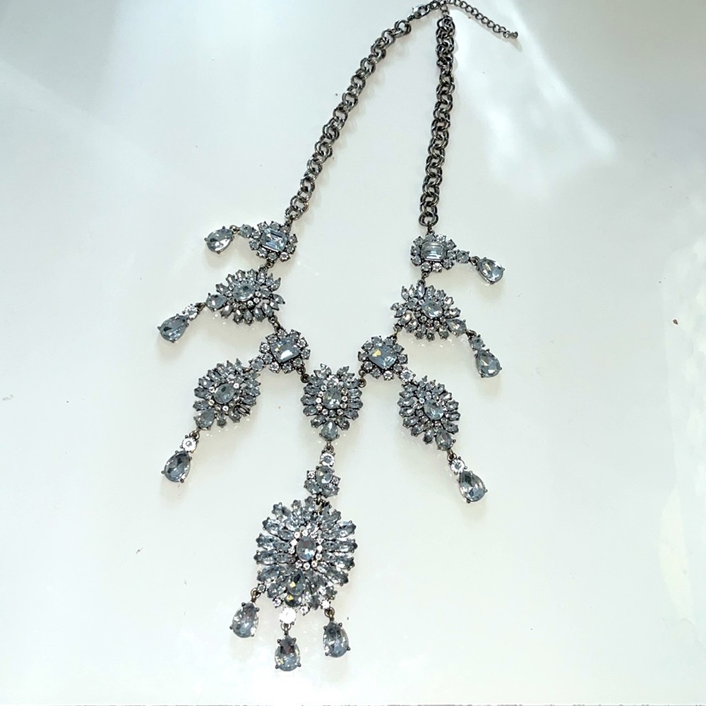 Crystal Statement Necklace - image 2